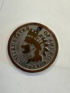 lot 15 image: 1864 Indian Head Penny