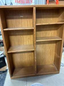 lot 23 image: Vintage Encores Wooden Book Case 12x48x60 Inch Tall