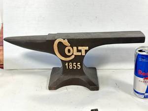 lot 35 image: Colt 1855 Large Anvil (very hard to find) 15  Wide, Almost 20 Pounds