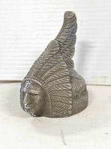 lot 45 image: Indian Motorcycle Aluminum Paperweight 3  Inch Tall