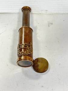 lot 48 image: Brass US Extendable Telescope 6 Inch Extended