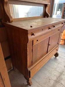 lot 52 image: Beautiful Antique Dresser 44x20x53 Inch Tall