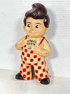 lot 59 image: Heavy Cast Iron Big Boy Bank 9 Inch Tall