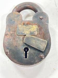 lot 73 image: Large Alcatraz San Francisco Padlock (no key)