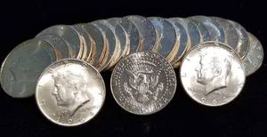 BU ROLL OF 1964 KENNEDY HALF DOLLAR 20 COINS UNCIRCULATED