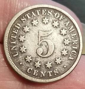 1870 US SHIELD NICKEL