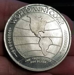 1 TROY OZ .999 FINE SILVER VINTAGE 1973 SILVERADO ROUND