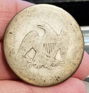 1861 US SEATED LIBERTY HALF DOLLAR CIVIL WAR DATE