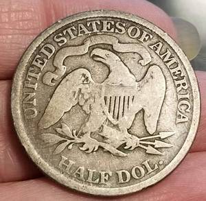 1875 US SEATED LIBERTY HALF DOLLAR