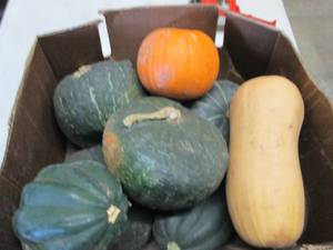 Box of Assorted Winter Squash...