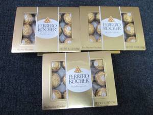 3- 5.3 oz Boxes Ferrero Rocher Choc...