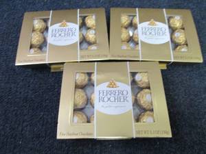 3- 5.3 oz Boxes Ferrero Rocher Choc...