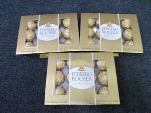 3- 5.3 oz Boxes Ferrero Rocher Choc...
