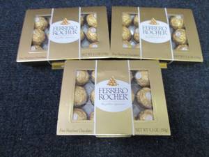 3- 5.3 oz Boxes Ferrero Rocher Choc...