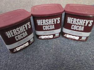 3- 8 oz Hersheys Cocoa...