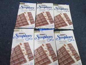 6 Giant 7.37 oz Hersheys Symphony ...
