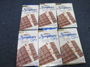 6 Giant 7.37 oz Hersheys Symphony ...