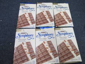 6 Giant 7.37 oz Hersheys Symphony ...