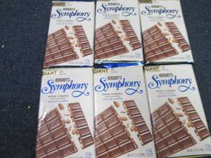 6 Giant 7.37 oz Hersheys Symphony ...