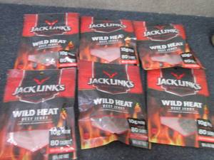6- 3.25 oz  Bags Jack Links Wild He...