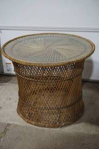 wicker table