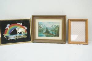 mountain scene picture, unicorn picture