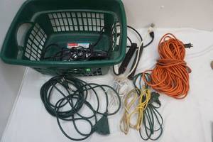 large assortment of extension cords