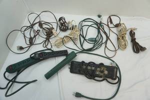 large assortment of extension cords
