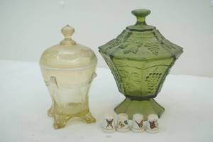 lidded glass  jars