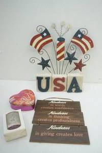 USA tin sign