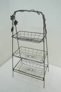 wire basket stand