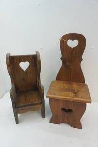 wood doll chairs