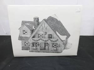 The Original Snow Village Hunting Lodge