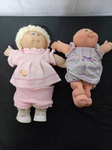 Two Vintage Cabbage Patch Kids Dolls