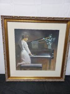 Signed And Numbered Print Piano Moods By Robert A. Olson