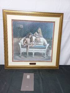 Signed And Numbered Print Young Flutist By Robert A. Olson