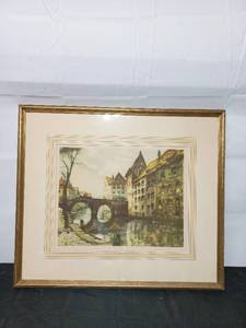 Signed Print Pont Malines By Van Doorn