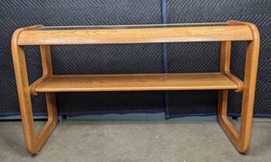 lot 197 image: Vintage Entrance Table w Glass Top X