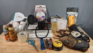 lot 137 image: Miscellaneous Home Items and Baseball Glove F