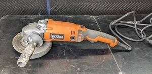 lot 101 image: RIDGID R10202 7 In. Corded Angle Grinder F