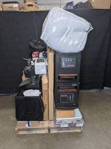 lot 23A image: Customer Returns and Repairable Pallet Clothing & Shoes, Kitchen Appliances, Beats By Dre, My Breast Friend, Work Lights, Laminate Flooring, HP, Bissell, Cuisinart, EdenPURE, Memory Foam, and MORE N