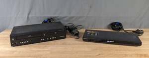 lot 262 image: Magnavox DVDVCR Combo Player and Sony 3D BluRayDVD Player with WirelessSmart Functions  M