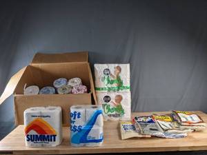 lot 99 image: Toilet Tissue and Vacuum Cleaner Bags  Z
