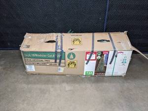 lot 87 image: Nine Foot Pre-Lit Artificial Tree  M