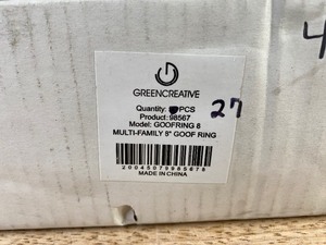 lot 55 image: 27 Brand New Green Creative Downlight 8 Goof Ring 98567 E