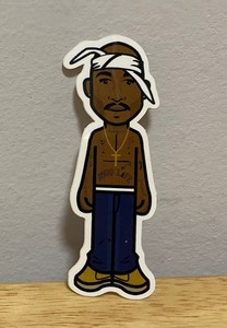 lot 98A image: Large Lot of New Tupac Rap Hip Hop Music Stickers L