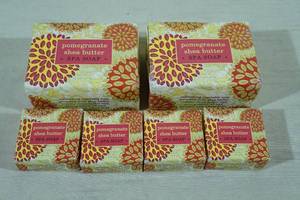 6 Bars Pomegranate Shea Butter Spa Soap