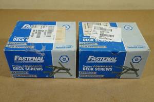 2 Packs Pan Head Composite Deck Screws -Tan - 2-12 and 3