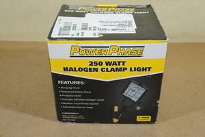 Power Phase 250 Watt Halogen Clamp Light