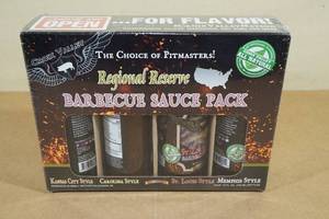 Croix Valley BBQ Sauce Pack -Kansas City, Carolina, St Louis, Memphis Style